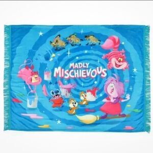 Alice In Wonderland Madly Mischievous Throw Blanket Disney Parks
